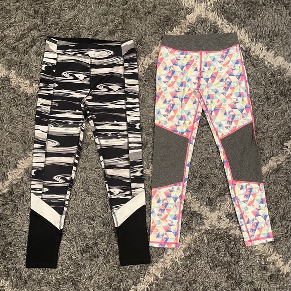 Girls Pants Bundle Size 14-16 Leggings Jeans Stretch Adjustable Waist Tie-Dyed - Picture 3 of 10